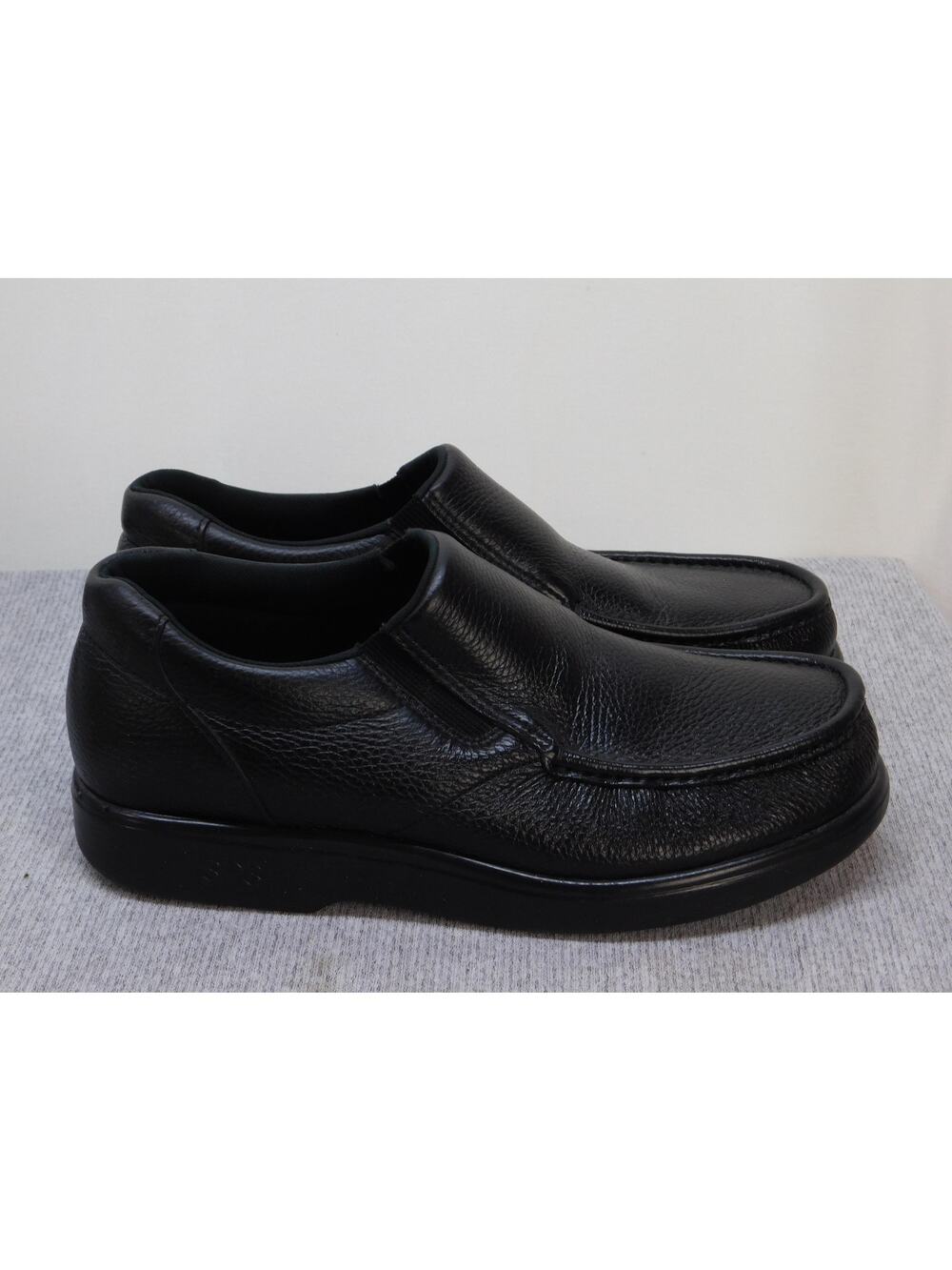 SAS Tripad Comfort Shoes Mens Size 11.5 Black Slip On Leather Lined Casual